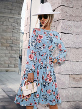 Vestido estampado azul