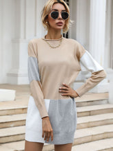 Round Neck Knit Bottoming Sweater Dresses