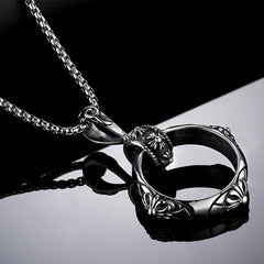 Finger Ring Pendant Chain