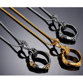 Finger Ring Pendant Chain