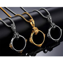 Finger Ring Pendant Chain