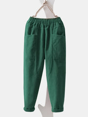 Elastic Waist Trousers Look Thin Trousers
