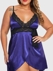 Spitze Spitze Stretch Seide Pyjama Sexy Dessous