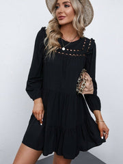 Round Neck Casual A-line Dress
