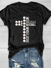 All I Need Today Is Baseball And Jesus Short Sleeve T-Shirt