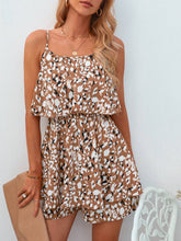 Jumpsuit mit Blumenmuster und Hosenträgern