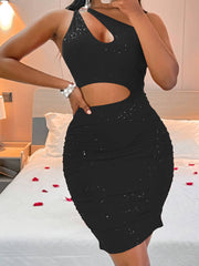 Vestido sin mangas con falda corta