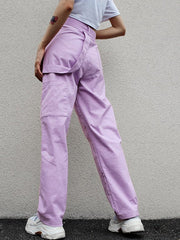 Purple Loose Trousers
