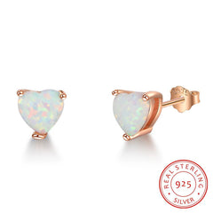 Pendientes elegantes en forma de corazón