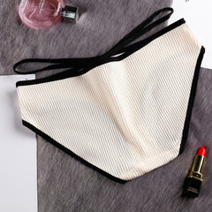 4pack Solid Textured Panty Set