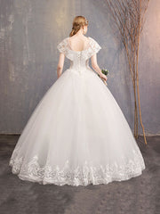 Vestido de novia principal, sencillo y delgado, de estilo coreano