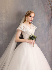 Vestido de novia principal, sencillo y delgado, de estilo coreano