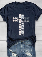 All I Need Today Is Baseball And Jesus Short Sleeve T-Shirt