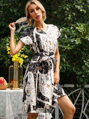 Vestido largo casual de verano en color claro.