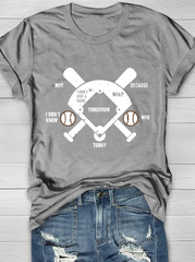 Lustiges Baseball-Feld-Positionen T-Shirt