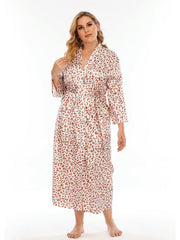 Leopard Print Long Pajamas