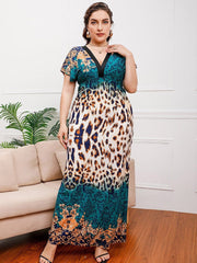 Vestidos de seda con escote en V estilo bohemio