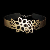 Large Openwork Peony Pattern Choker