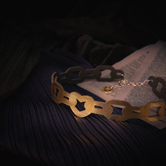 Openwork Heart-Shaped Chain Choker