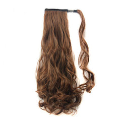 Velcro ponytail curly hair wig extension piece