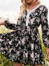 V-neck floral dress