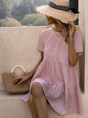 Pullover Pink Ladies Dress