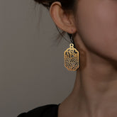 Qinghai Ripple Pattern Earrings