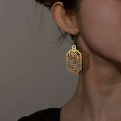 Qinghai Ripple Pattern Earrings