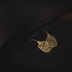 Qinghai Ripple Pattern Earrings