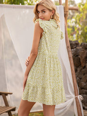 Vestido con estampado de lunares