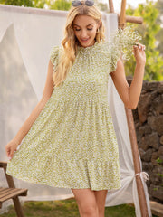 Vestido con estampado de lunares