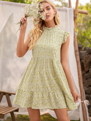 Vestido con estampado de lunares