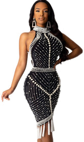 Vestido Bandage Sin Mangas "Halter"