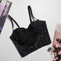 Bandeau-Top mit Riemchen