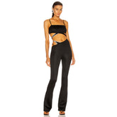 Strappy Sleeveless Hollow out Bandage Jumpsuit