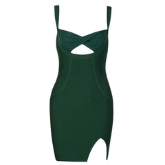 Ärmelloses Mini-Bandage-Kleid mit Riemchendesign und Cut-Outs HB78450