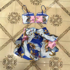 Conjunto ajustado con lentejuelas y sin mangas con tirantes