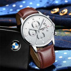 Mens Watches Minimalist Waterproof Fashion Dressy Wrist Watch for Men Business