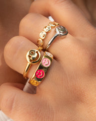 Anillo de sonrisa de colores