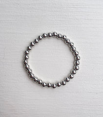 Metallic Stackables - Silber 6mm