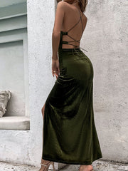 Rückenfreies Strickkleid