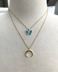 Opal Butterfly Choker