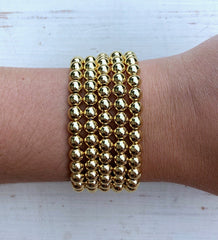 Metallische Stapelbare - Gold 6mm