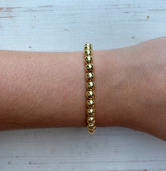 Metallische Stapelbare - Gold 6mm