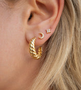 French Twist Hoops Small