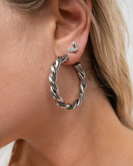 Pendientes de mariposa de plata