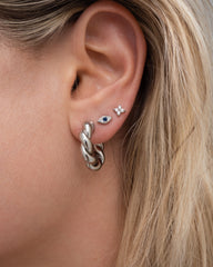 Vera Silver Hoops Small