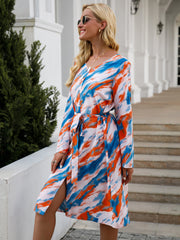 Vestido con estampado de colores