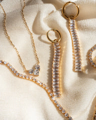 Collar de corazón de cristal