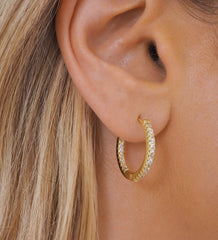 Willow Gold Hoops Medium